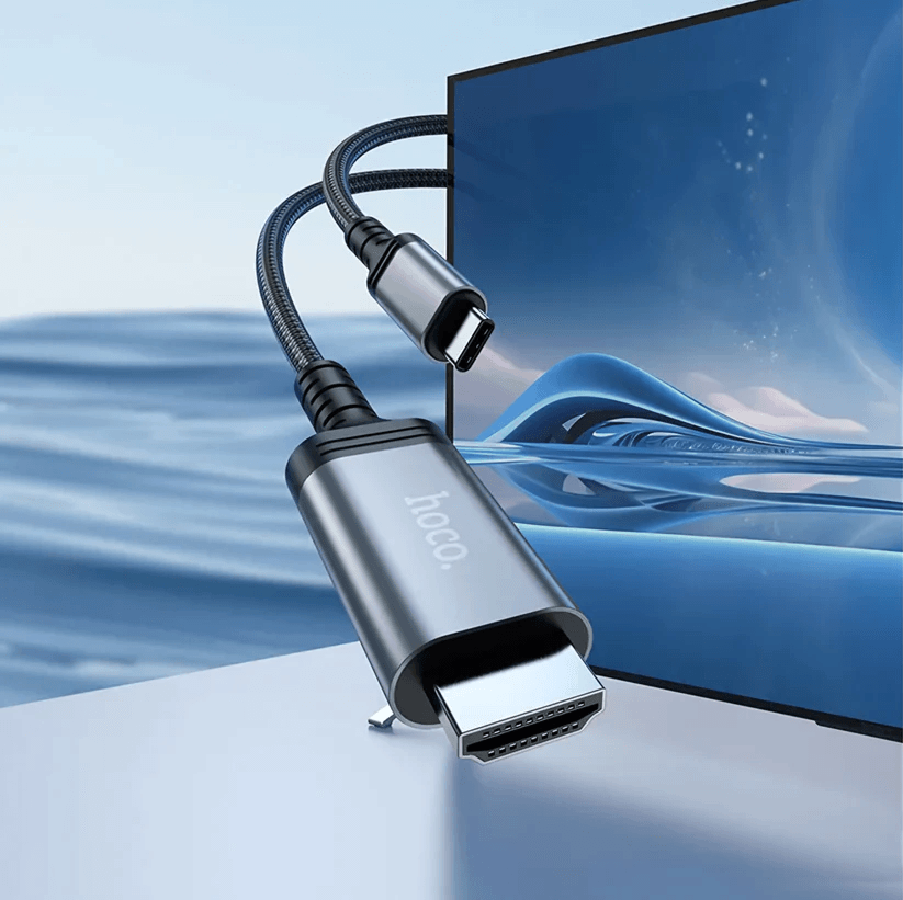 สาย HDMI HOCO UA43 TYPE-C TO HDMI 4K 30HZ ยาว 1.8M รองรับ SCREEN MIRRORING